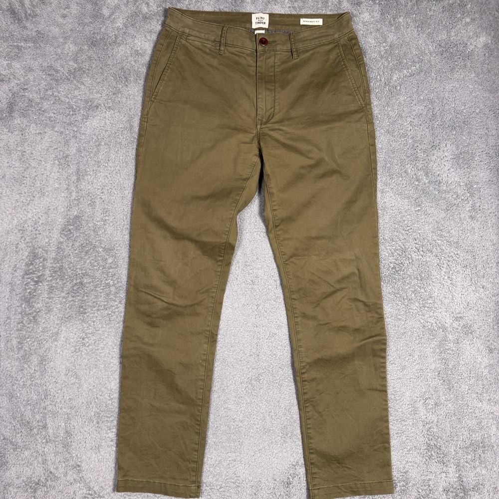 Flint & Tinder 365 Everyday Pants Mens 31x32 Standard Fit Chino Olive Drab